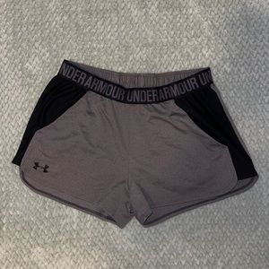 Gray and Black Under Armour Shorts